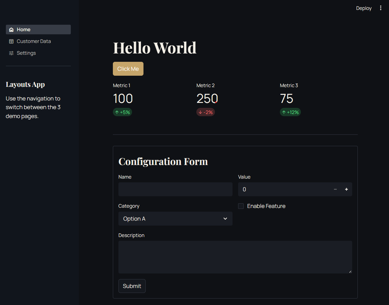 Luxury Fintec Theme Preview Placeholder